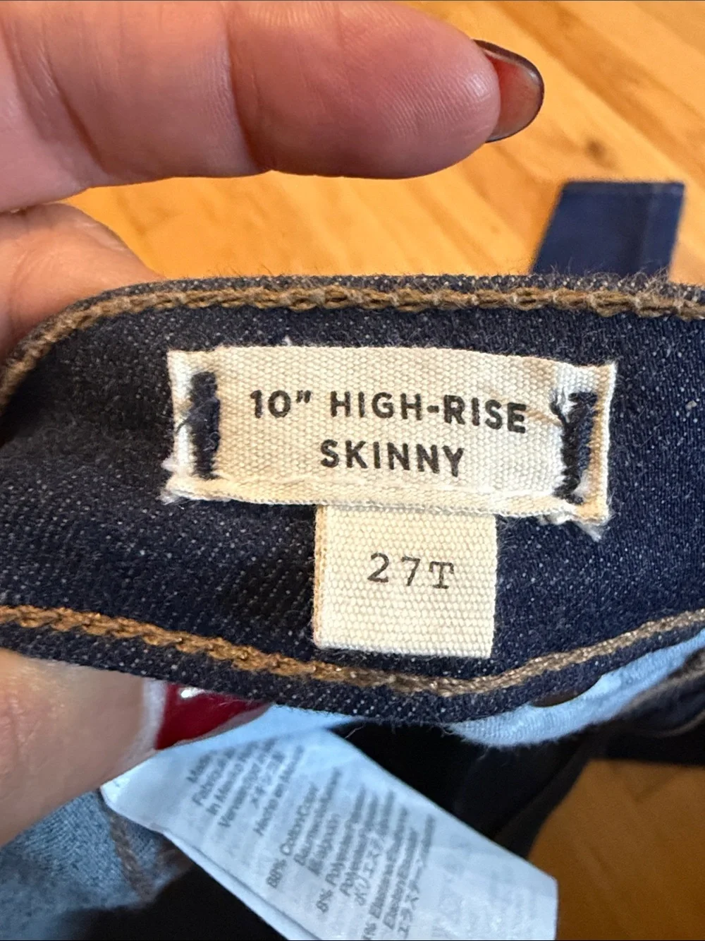 Madewell Dark Indigo High-Rise Skinny Jeans